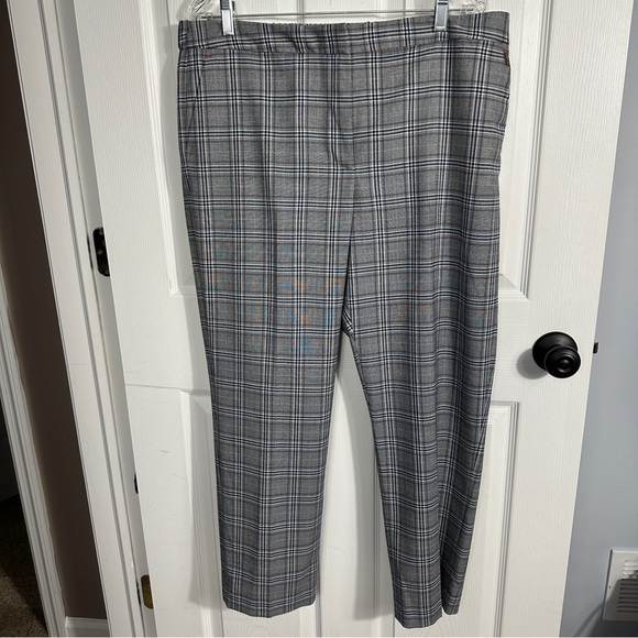 Tommy Hilfiger size 16 plaid pants, fall, autumn, elastic waist back, office - Picture 1 of 11